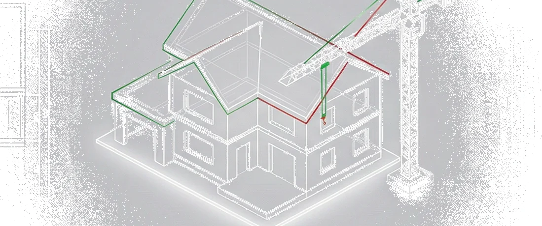 Maison 3D Wireframe